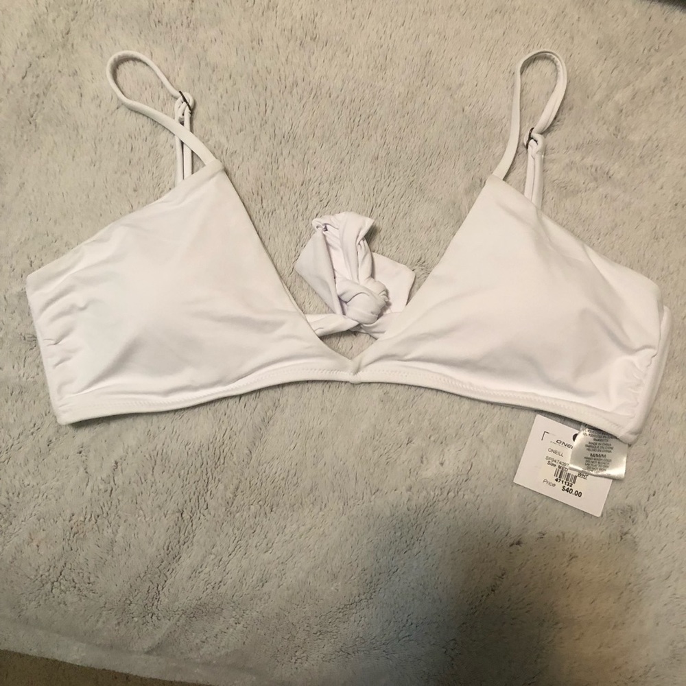 White bikini top